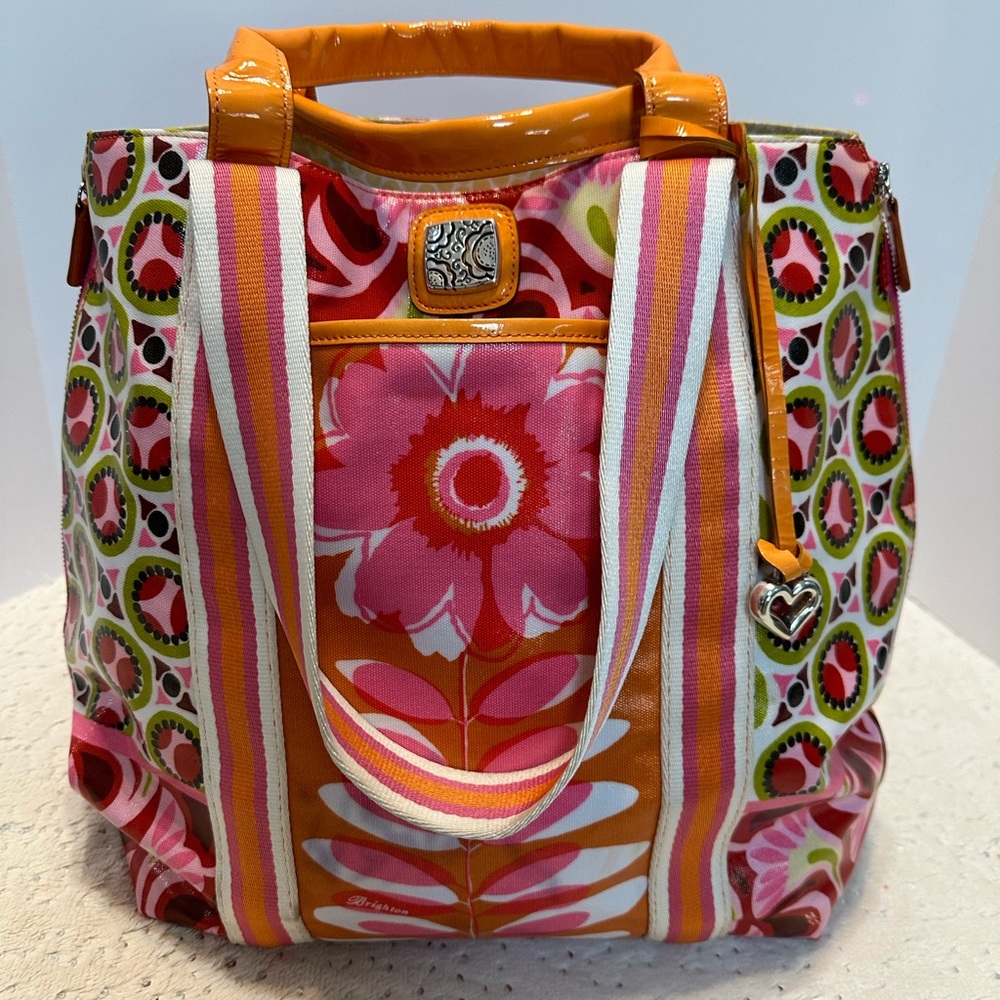 Brighton Floral Coated Canvas Large Tote